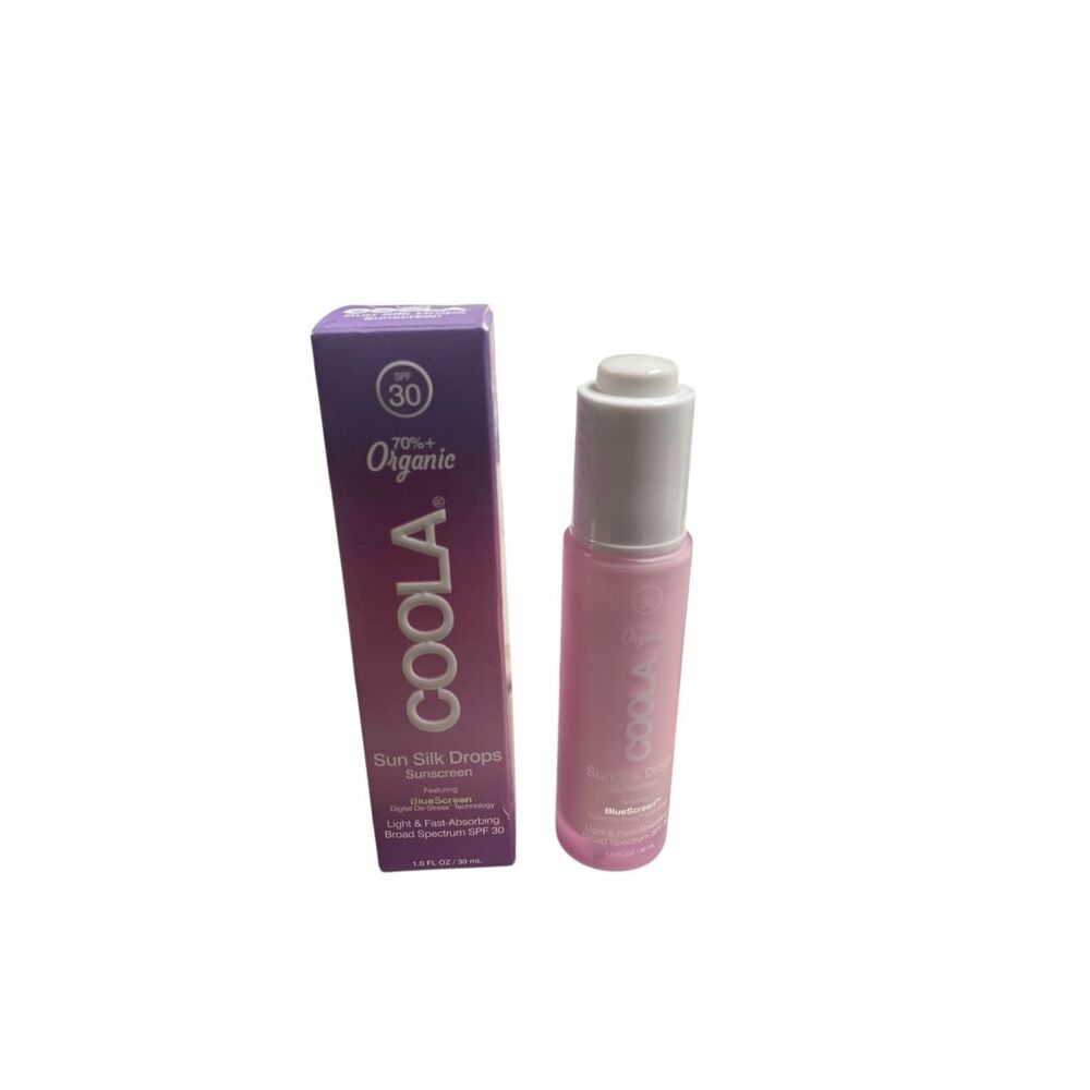 COOLA Sun Silk Drops SPF30 1 oz‎ • 70%+ Organic • Full-Spectrum Face Sunscreen